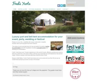 Yurtevents.co.uk(Luxury furnished yurt hire) Screenshot