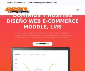 Yusicomputers.com(Dominios, Hosting, Diseño Web, Moodle en Colombia) Screenshot