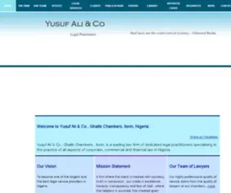 Yusufali.net(Ghalib Chambers (Law Firm)) Screenshot