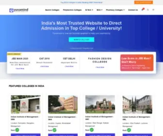 Yuvamind.com(India's Most Trusted Website for Direct Admission in Top College) Screenshot