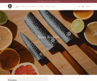 Yuzuknives.com(Yuzu knives) Screenshot