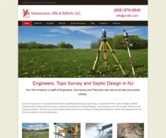 Yvallc.com(Topographical Survey Service in NJ) Screenshot