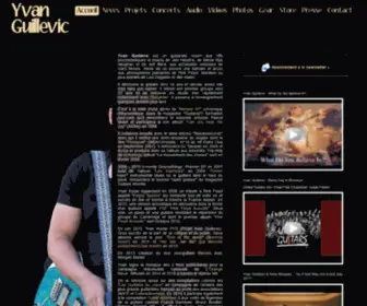 Yvan-Guillevic.com(Site Officiel du guitariste Yvan Guillevic) Screenshot