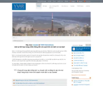 Yvarcanada.com(YVAR International) Screenshot