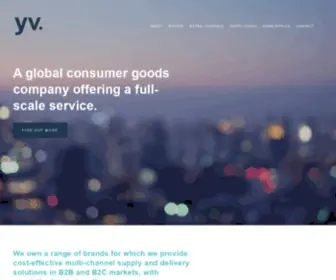 YVbrands.com(A global consumer goods company) Screenshot