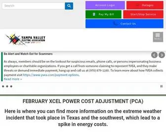 Yvea.com(Yampa Valley Electric Association) Screenshot