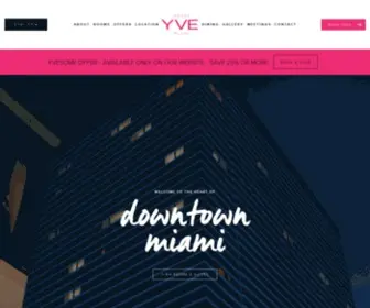 Yvehotelmiami.com(Downtown Miami Hotels) Screenshot