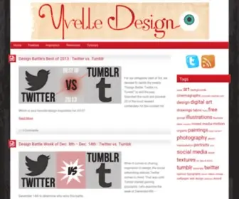 Yvelledesigneye.com(A blogging duo with a keen eye for awesome design) Screenshot