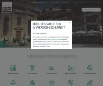 Yverdon-Les-Bains.ch(Yverdon Les Bains) Screenshot