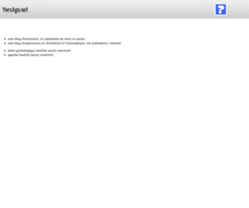 Yvesago.net(Un blog d'histoire(s)) Screenshot