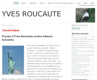 Yvesroucaute.com(Yves roucaute) Screenshot