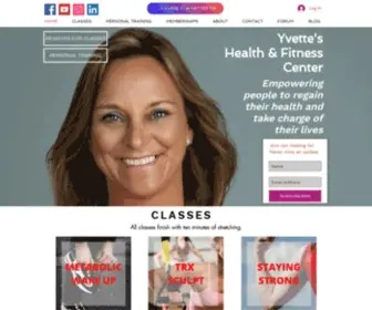 Yvettesfitness.com(Yvette's Health and Fitness Center Sarasota FL) Screenshot