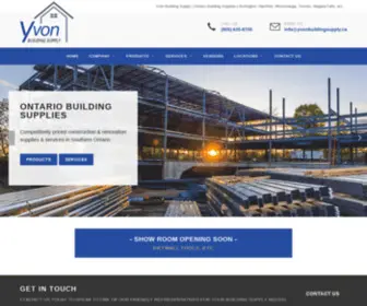 Yvonbuildingsupply.ca(Yvon Building Supply) Screenshot