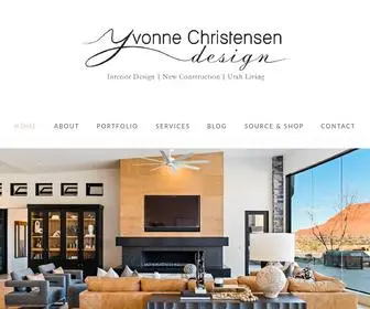 Yvonnechristensendesign.com(Interior Design I New Construction I Utah Living) Screenshot