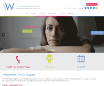 Ywcaniagararegion.ca(YWCA Niagara Region) Screenshot