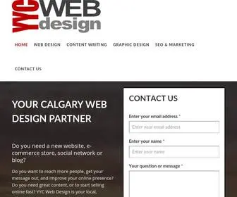 YYcwebdesign.ca(YYC Web Design) Screenshot