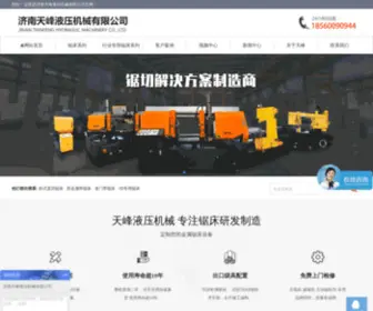 YYSJPT.com(济南天峰液压机械有限公司) Screenshot