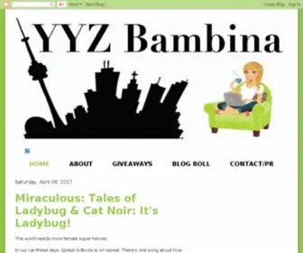 YYzbambina.com(YYZ Bambina Blog) Screenshot