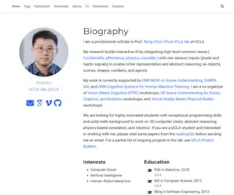 Yzhu.io(Yixin Zhu) Screenshot