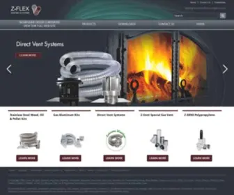 Z-Flex.com(Z-Flex Venting Systems) Screenshot