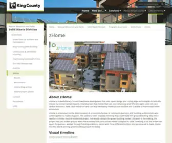 Z-Home.org(ZHome, from the GreenTools.us website and the Solid Waste Division in King County, WA) Screenshot