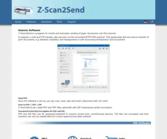 Z-Scan2Send.com(PDF Scanner Software) Screenshot