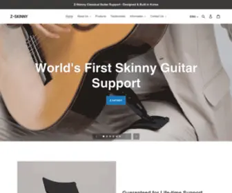 Z-Skinny.com(Z-Skinny Classical Guitar Support) Screenshot