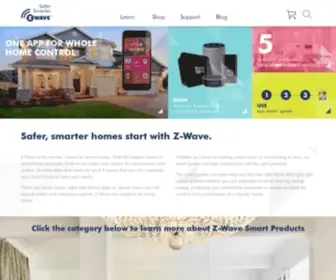 Z-Wave.com(Z-Wave Makes Smart Homes) Screenshot