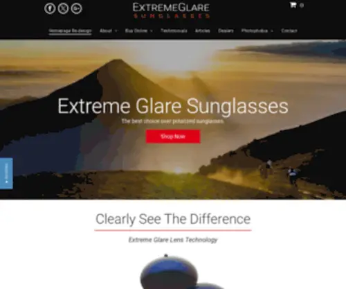 Z-XG.com(Extreme Glare Sunglasses for Sensitive Eyes) Screenshot