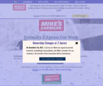 Z-Xpress.com(Z-Xpress Car Wash) Screenshot