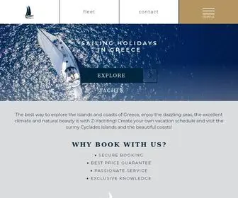 Z-Yachting.net(Sailing & Yachting Holidays in Greece) Screenshot