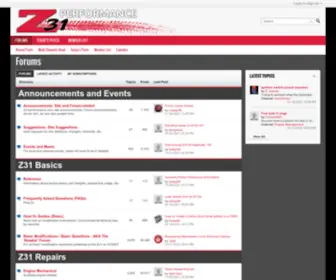 Z31Performance.com(Z31 Performance) Screenshot