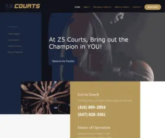 Z5Courts.com(Z5 Courts) Screenshot