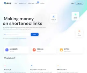 ZA.gl(Short your long links and get paid) Screenshot