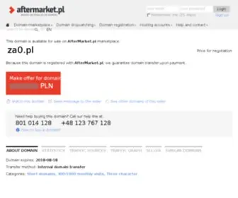 ZA0.pl(Największa polska giełda domen internetowych. Najniższe ceny przedłużenia. Nie zastanawiaj się) Screenshot