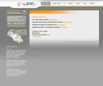 ZA200.cz(Internet) Screenshot