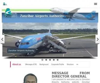 Zaa.go.tz(Zanzibar Airports Authority) Screenshot