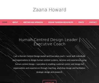 Zaanahoward.com(Human Centred Design Leader) Screenshot