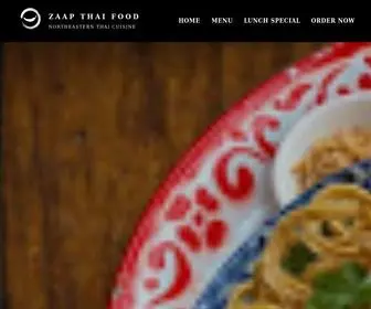 Zaapthaipdx.com(Zaap Thai Food) Screenshot