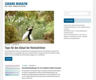 Zabang.de(Zabang Magazin) Screenshot