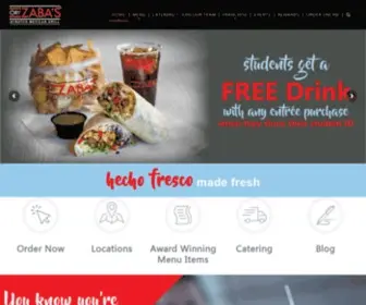 Zabas.com(Every meal made fresh (hecho fresco)) Screenshot