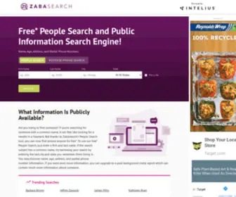 Zabasearch.com(Free People Search Engine) Screenshot
