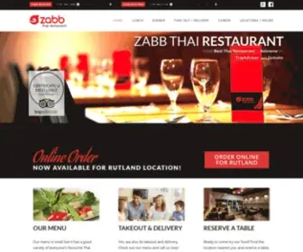 Zabb.ca(Zabb Thai Restaurant) Screenshot