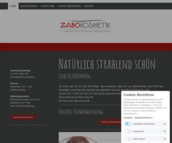 Zabo-Kosmetik.de(Willkommen bei Zabo) Screenshot