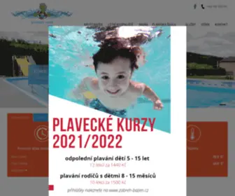 Zabreh-Bazen.cz(Bazén Zábřeh) Screenshot
