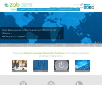 Zabtranslation.com(Zab Translation Solutions) Screenshot