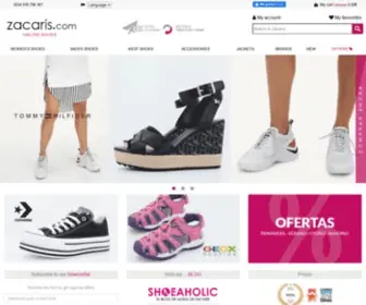 Zacaris.com(Zapatos online) Screenshot