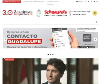 Zacatecastrespuntocero.com(Zac 3.0) Screenshot
