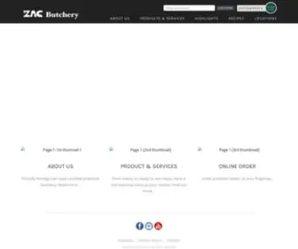 Zacbutchery.com(ZAC Butchery) Screenshot