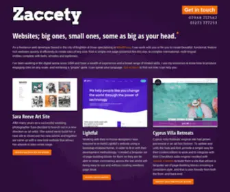 Zaccety.com(Freelance Wordpress Developer) Screenshot